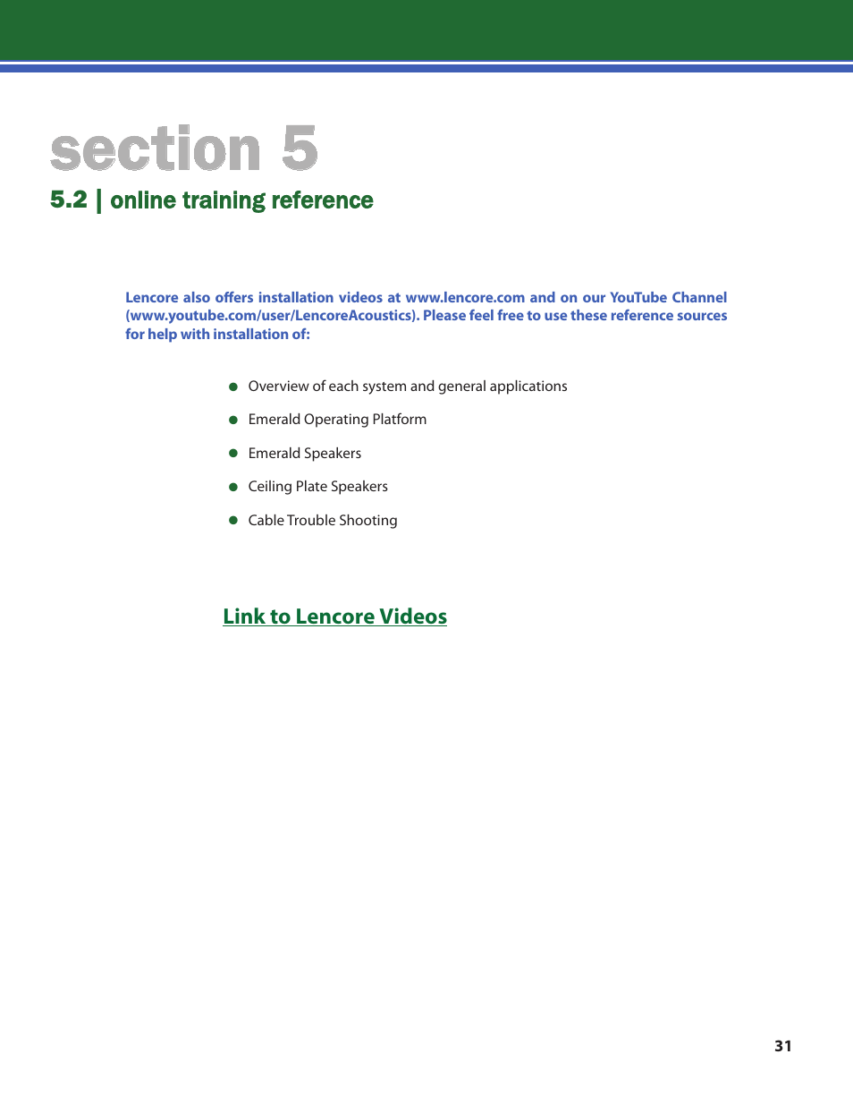 Lencore n.Form: Installation and Operations Manual User Manual | Page 34 / 35