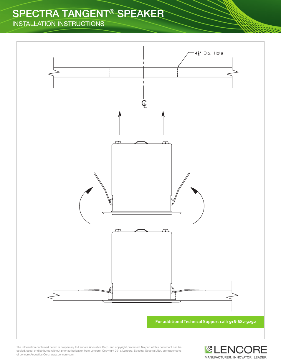 Spectra tangent, Speaker | Lencore Spectra Tangent Speaker User Manual | Page 2 / 2