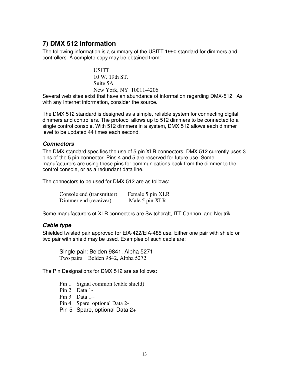 Leprecon Watson User Manual | Page 13 / 13