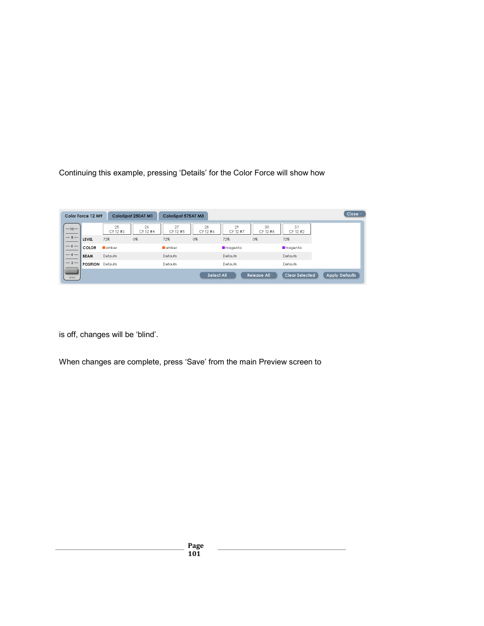 Xc users manual | Leprecon XC 350 User Manual | Page 101 / 144