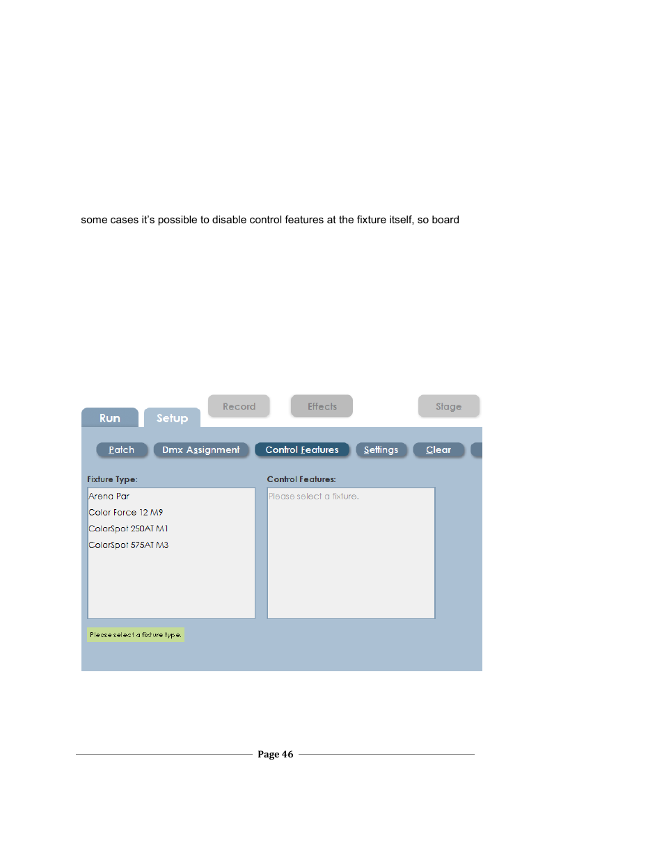 Ontrol, Eatures, Xc users manual | Leprecon XC 350 User Manual | Page 46 / 144