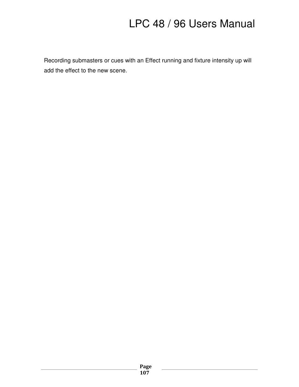 Lpc 48 / 96 users manual | Leprecon LPC V2 User's Manual User Manual | Page 107 / 122