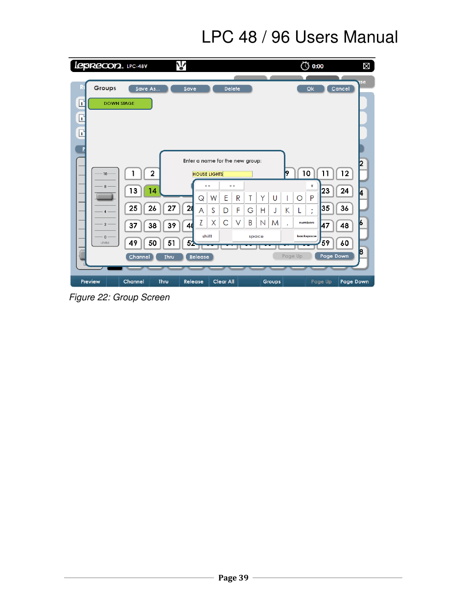 Lpc 48 / 96 users manual | Leprecon LPC V2 User's Manual User Manual | Page 39 / 122