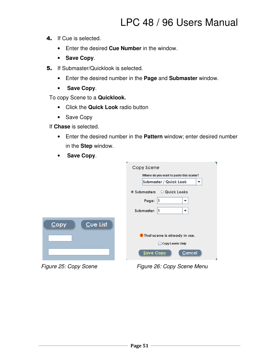 Lpc 48 / 96 users manual | Leprecon LPC V3 User's Manual User Manual | Page 51 / 126