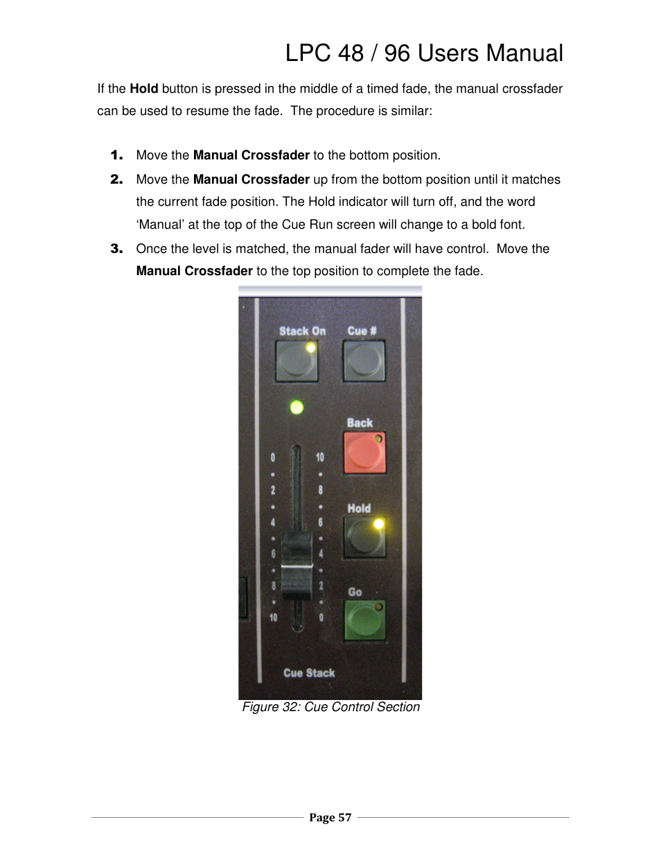 Lpc 48 / 96 users manual | Leprecon LPC V3 User's Manual User Manual | Page 57 / 126