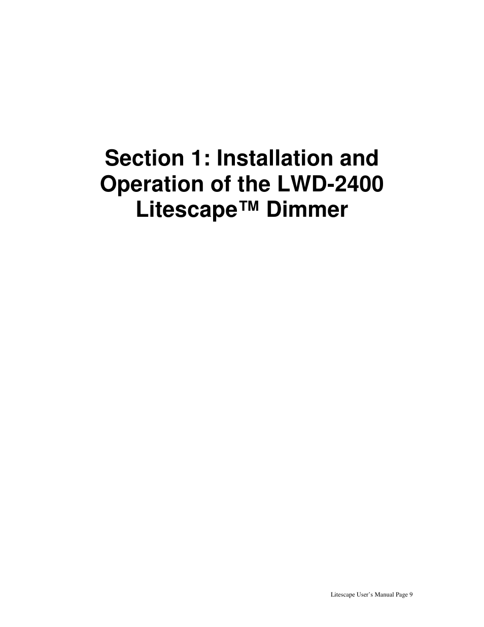 Leprecon Litescape dimmer User Manual | Page 11 / 79