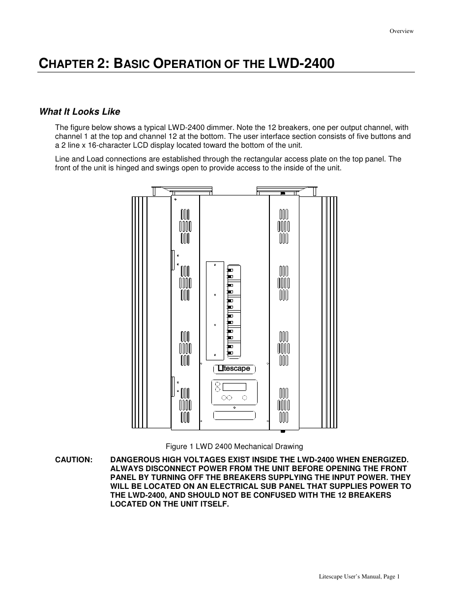 Lwd-2400 | Leprecon Litescape dimmer User Manual | Page 17 / 79