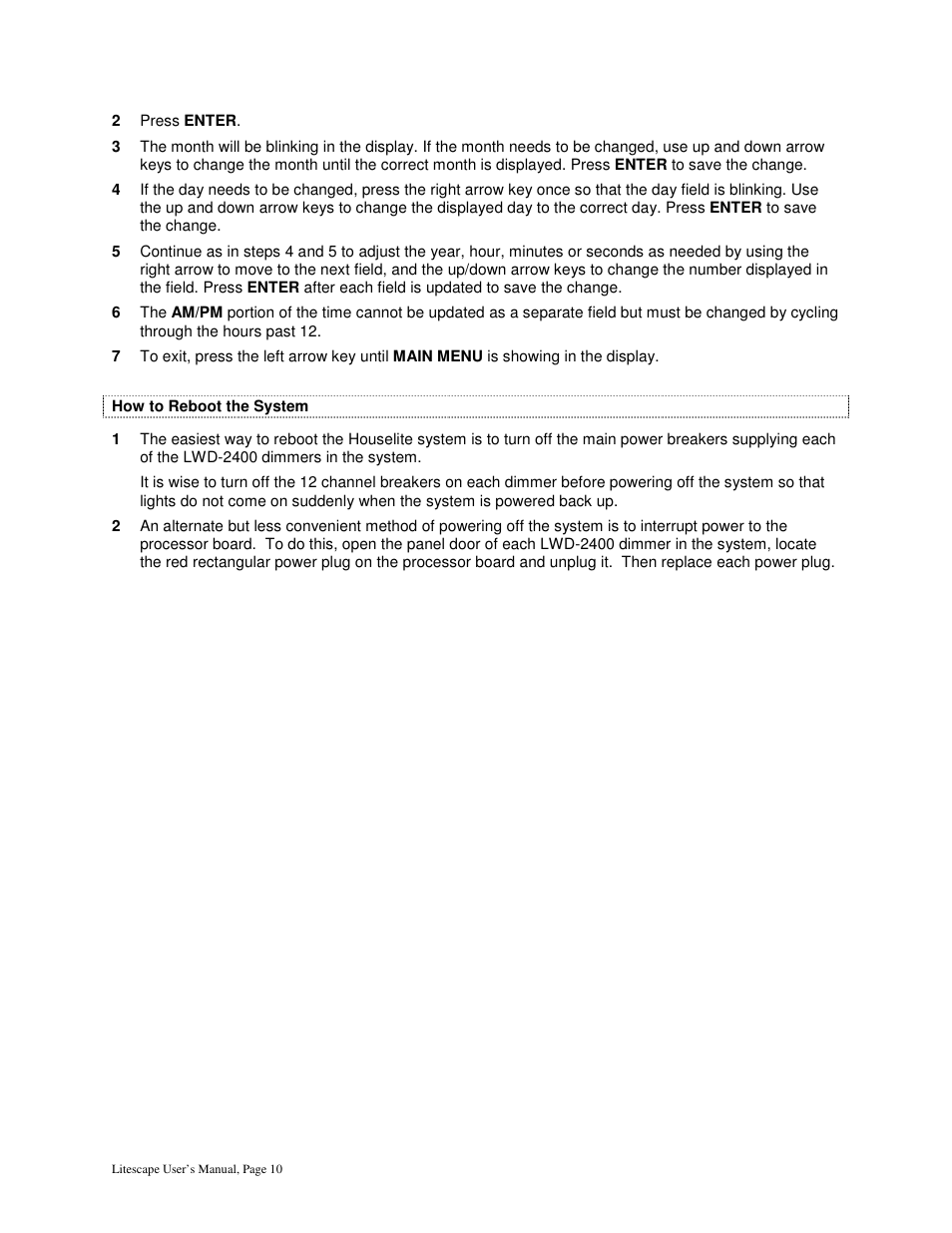 Leprecon Litescape dimmer User Manual | Page 26 / 79