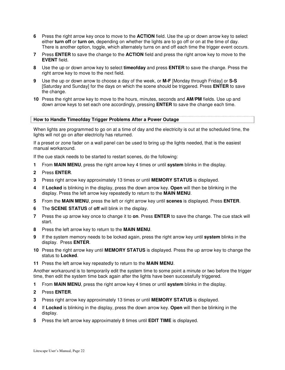 Leprecon Litescape dimmer User Manual | Page 38 / 79