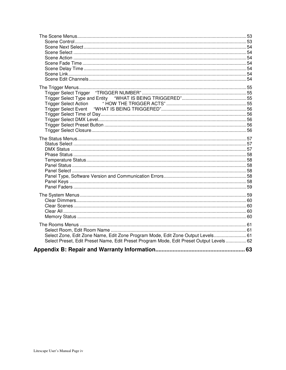 Leprecon Litescape dimmer User Manual | Page 6 / 79