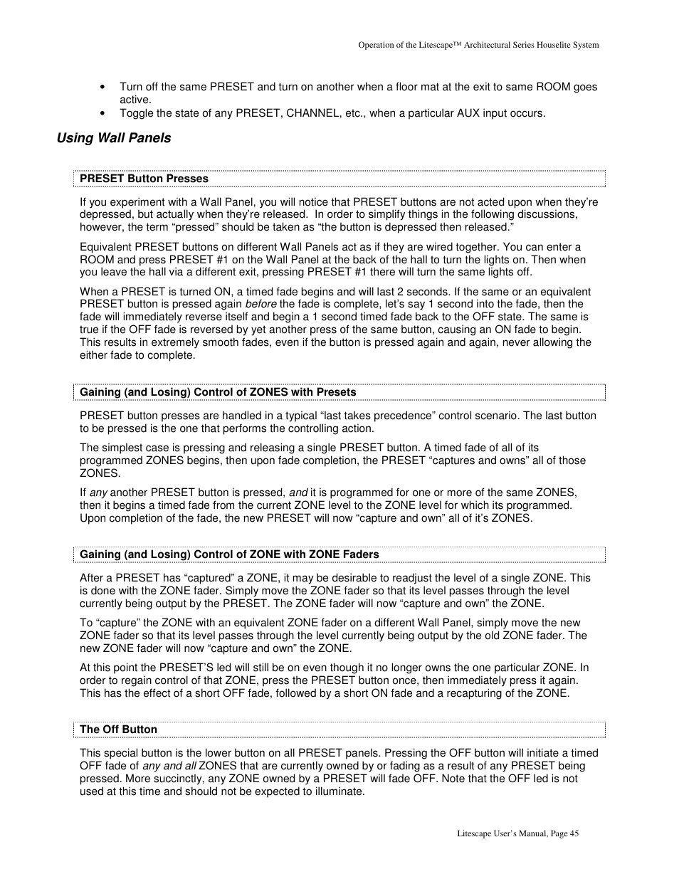 Leprecon Litescape dimmer User Manual | Page 61 / 79
