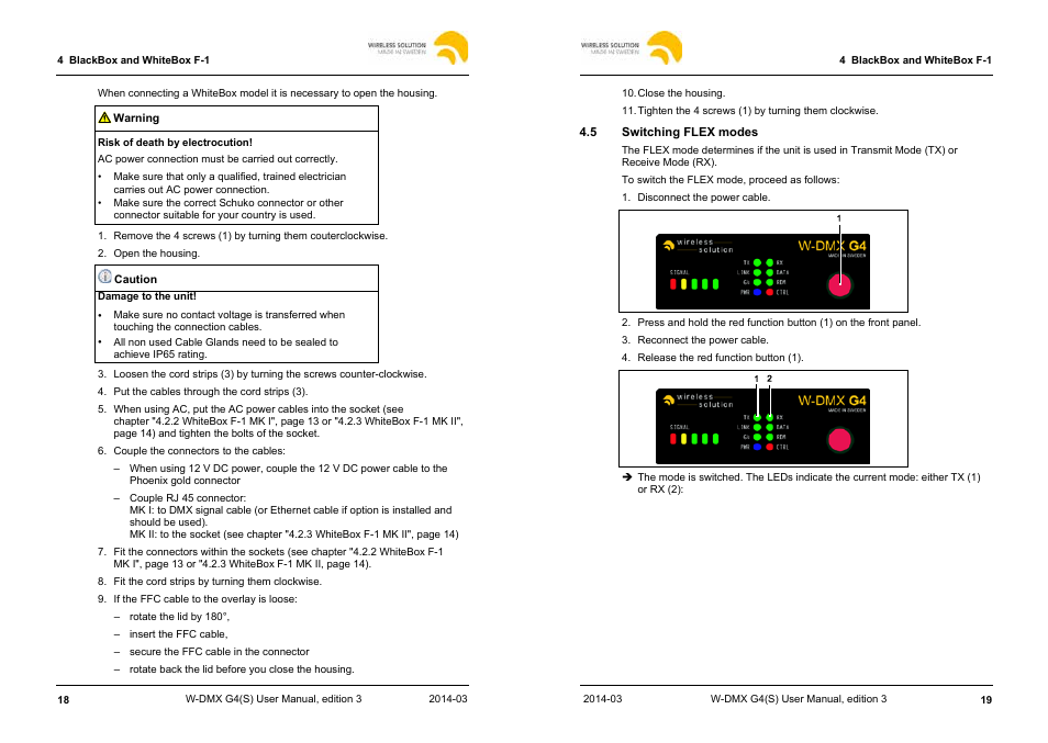 Leprecon W-DMX G4 MK I User Manual | Page 10 / 29