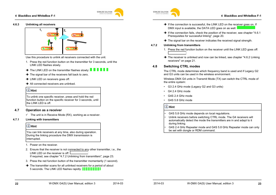 Leprecon W-DMX G4 MK I User Manual | Page 12 / 29