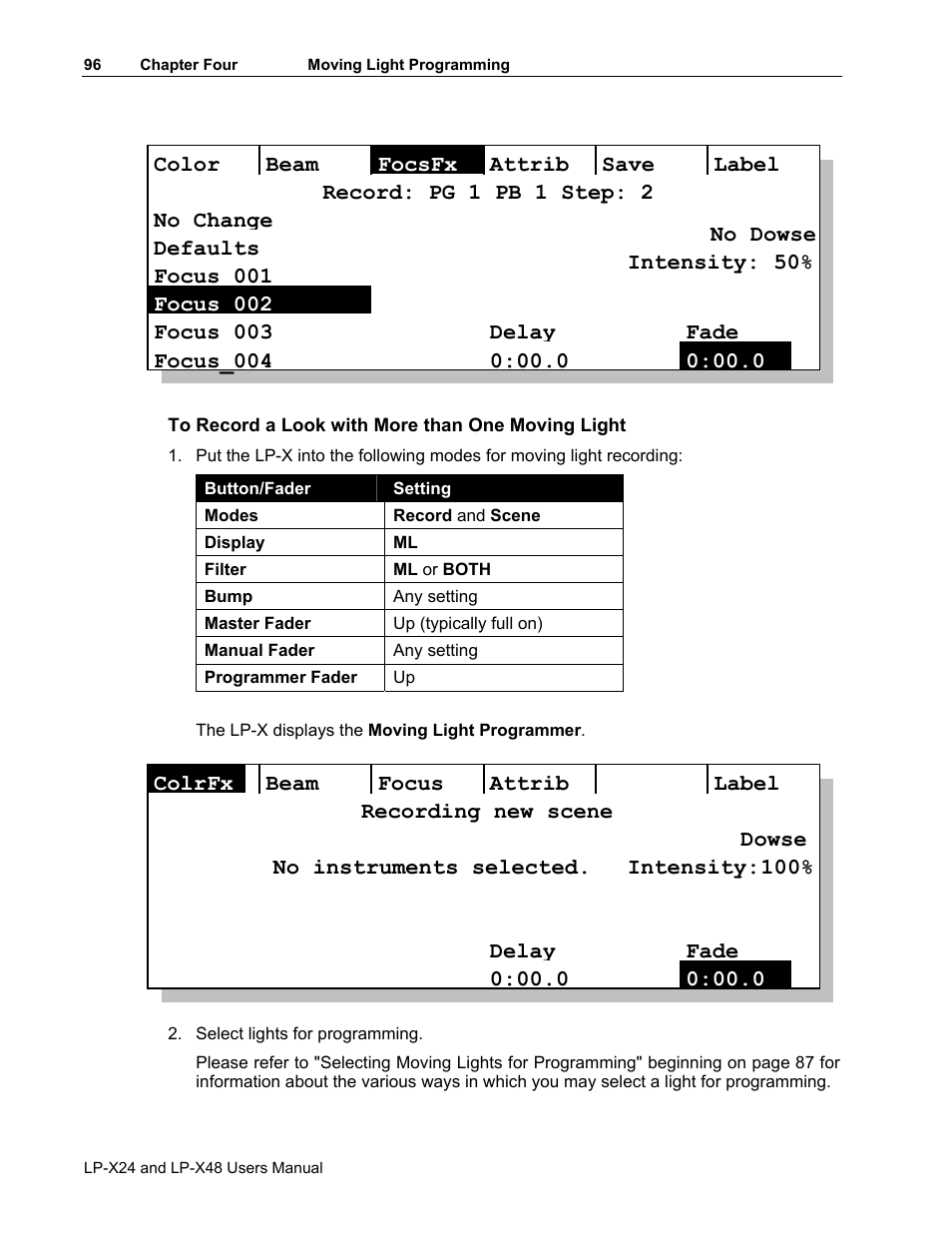 Leprecon LP-X24 Manual v3.2 User Manual | Page 100 / 228