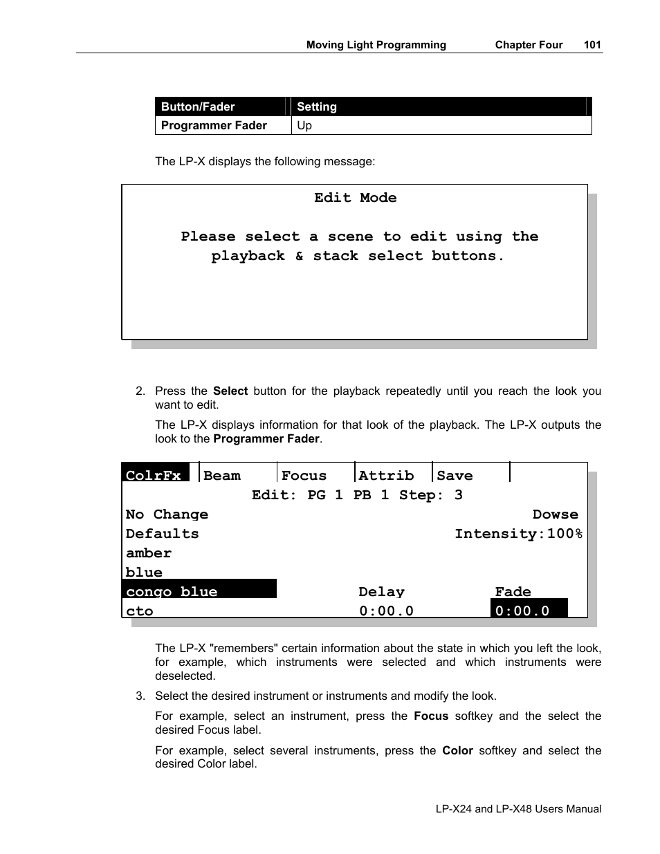 Leprecon LP-X24 Manual v3.2 User Manual | Page 105 / 228