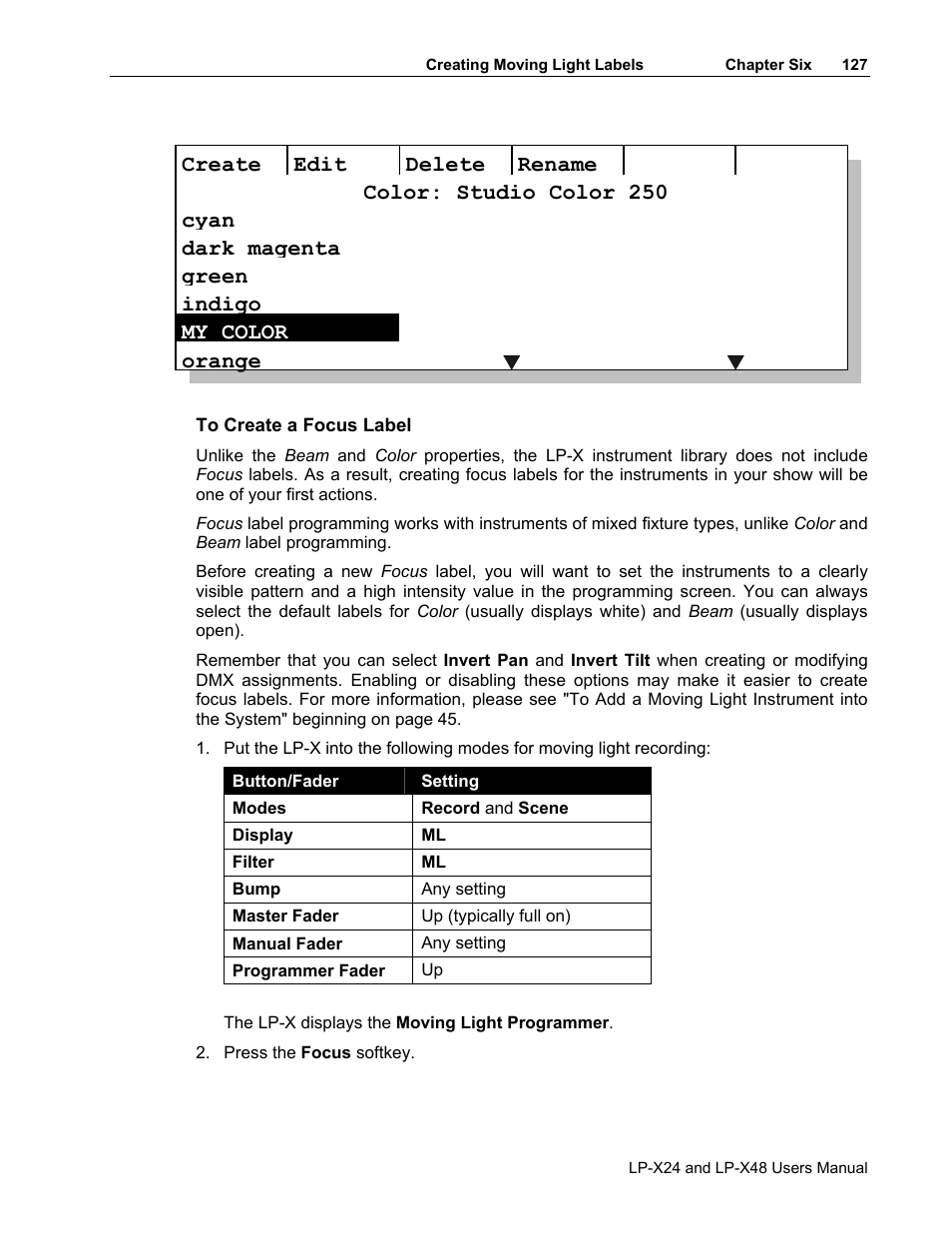 Leprecon LP-X24 Manual v3.2 User Manual | Page 131 / 228