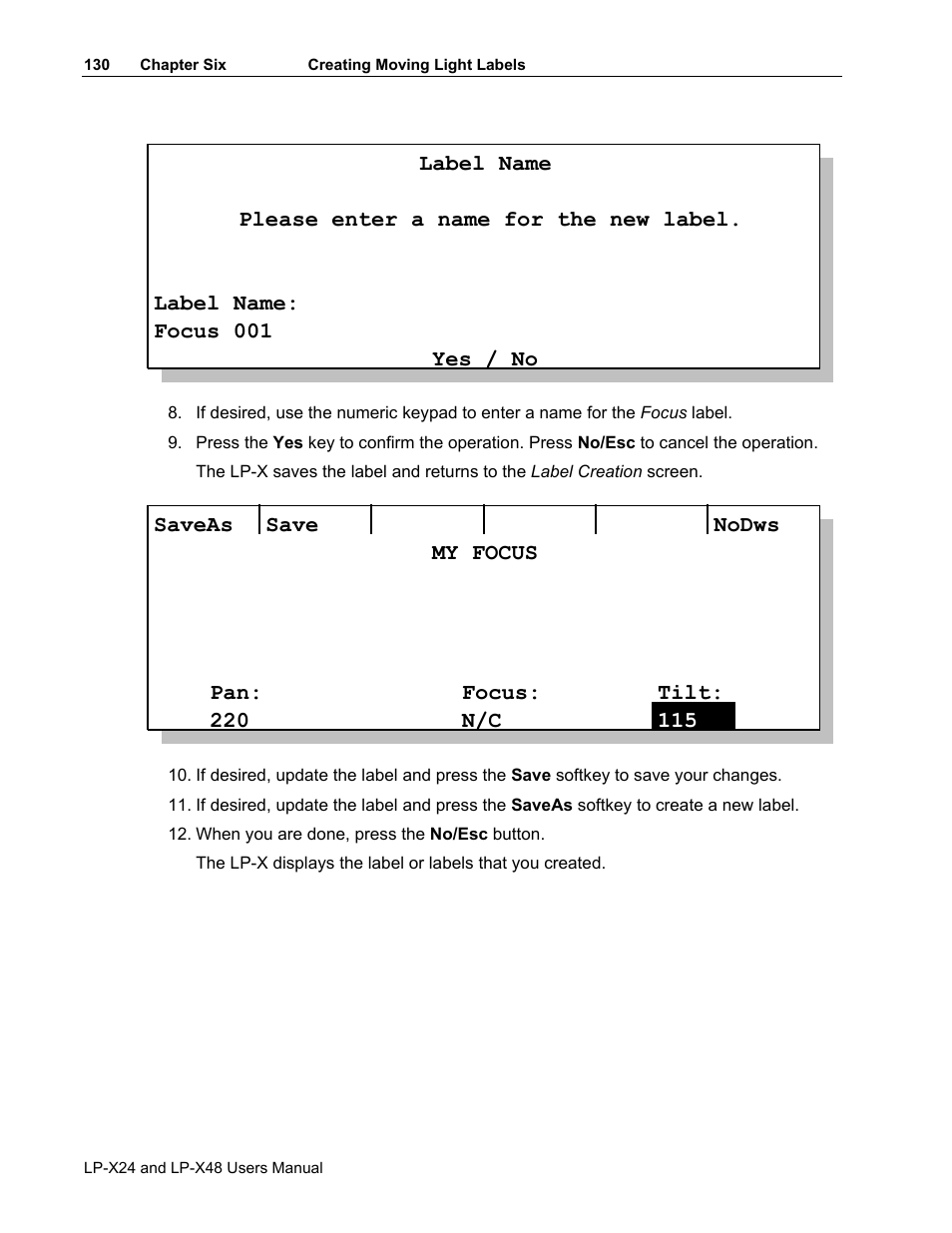 Leprecon LP-X24 Manual v3.2 User Manual | Page 134 / 228