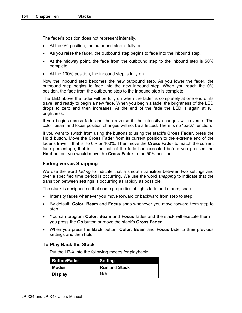 Leprecon LP-X24 Manual v3.2 User Manual | Page 158 / 228