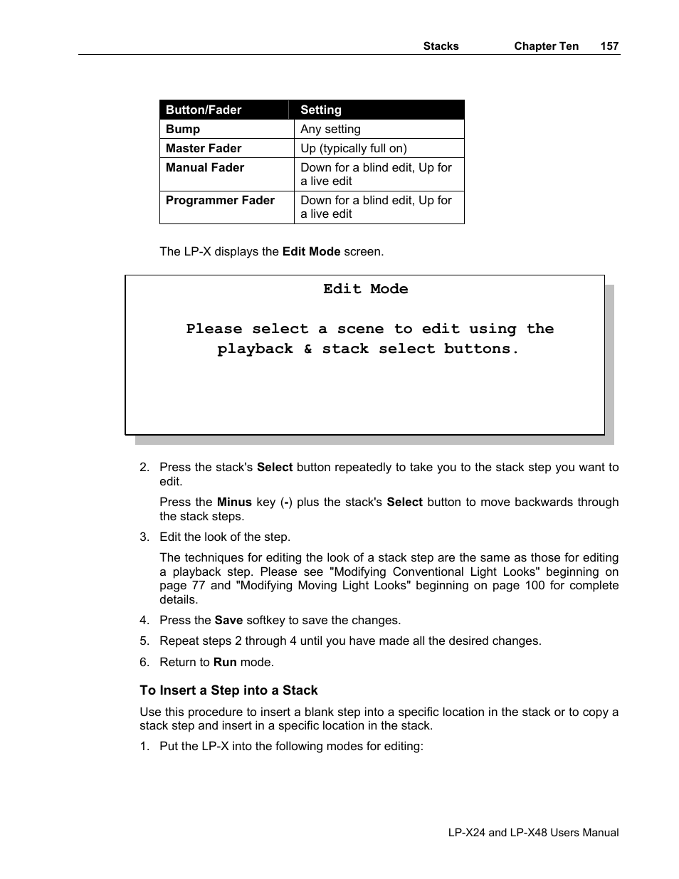 Leprecon LP-X24 Manual v3.2 User Manual | Page 161 / 228