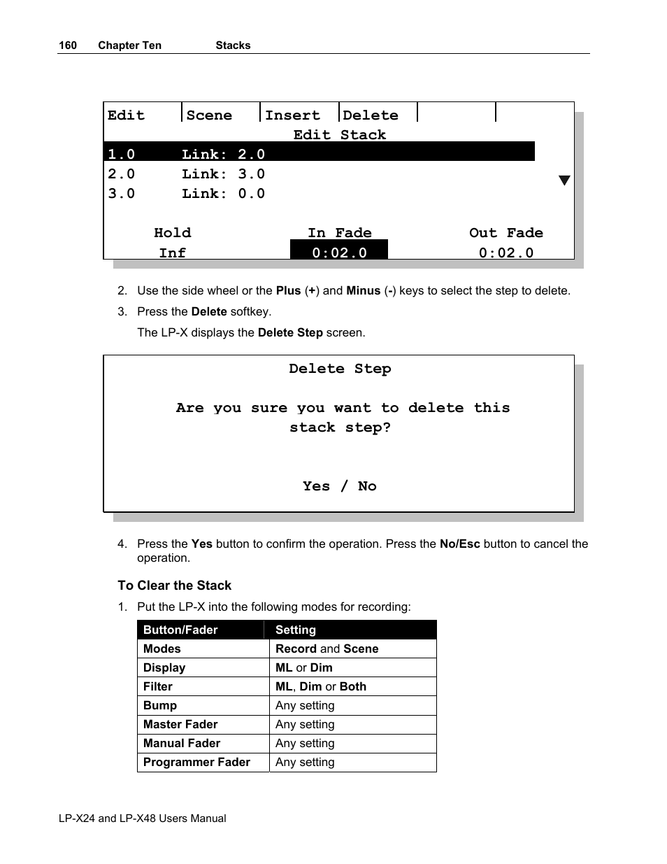 Leprecon LP-X24 Manual v3.2 User Manual | Page 164 / 228