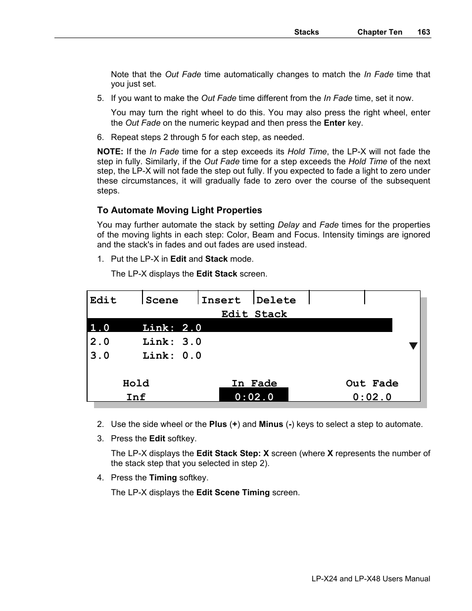 Leprecon LP-X24 Manual v3.2 User Manual | Page 167 / 228