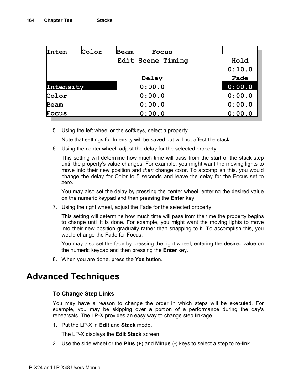 Advanced techniques | Leprecon LP-X24 Manual v3.2 User Manual | Page 168 / 228