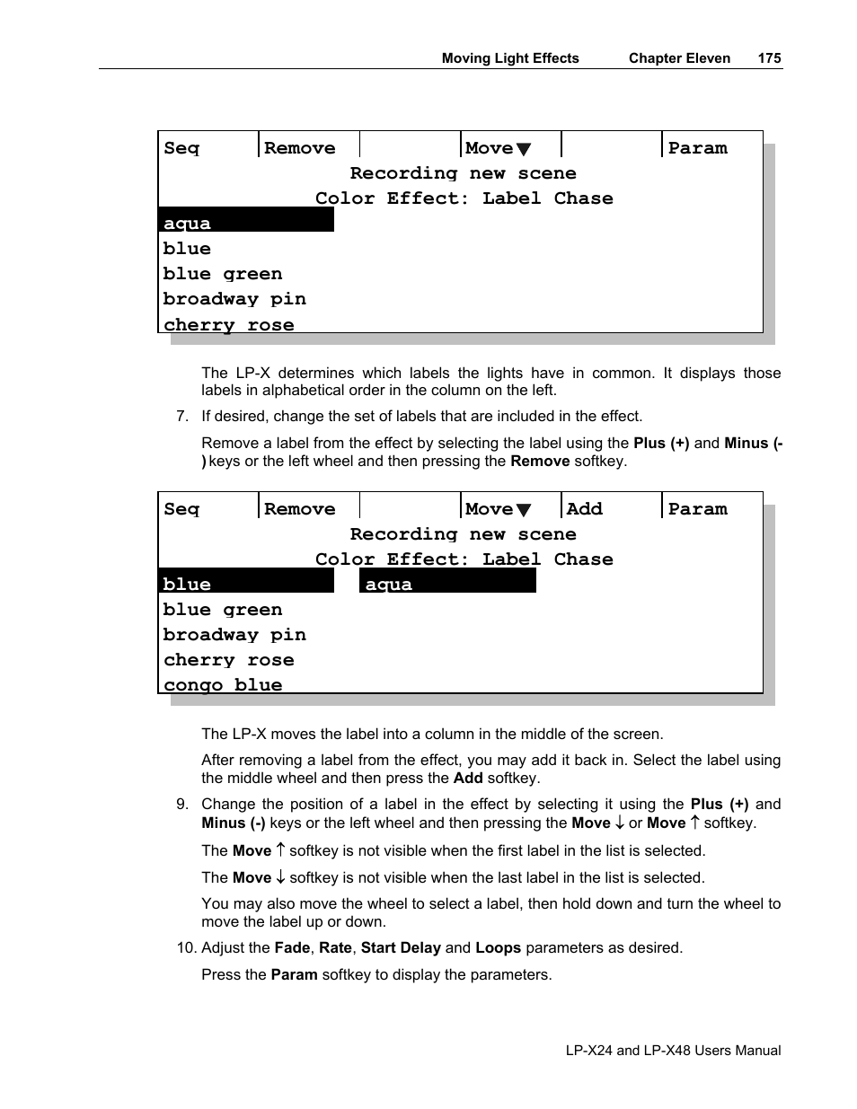 Leprecon LP-X24 Manual v3.2 User Manual | Page 179 / 228