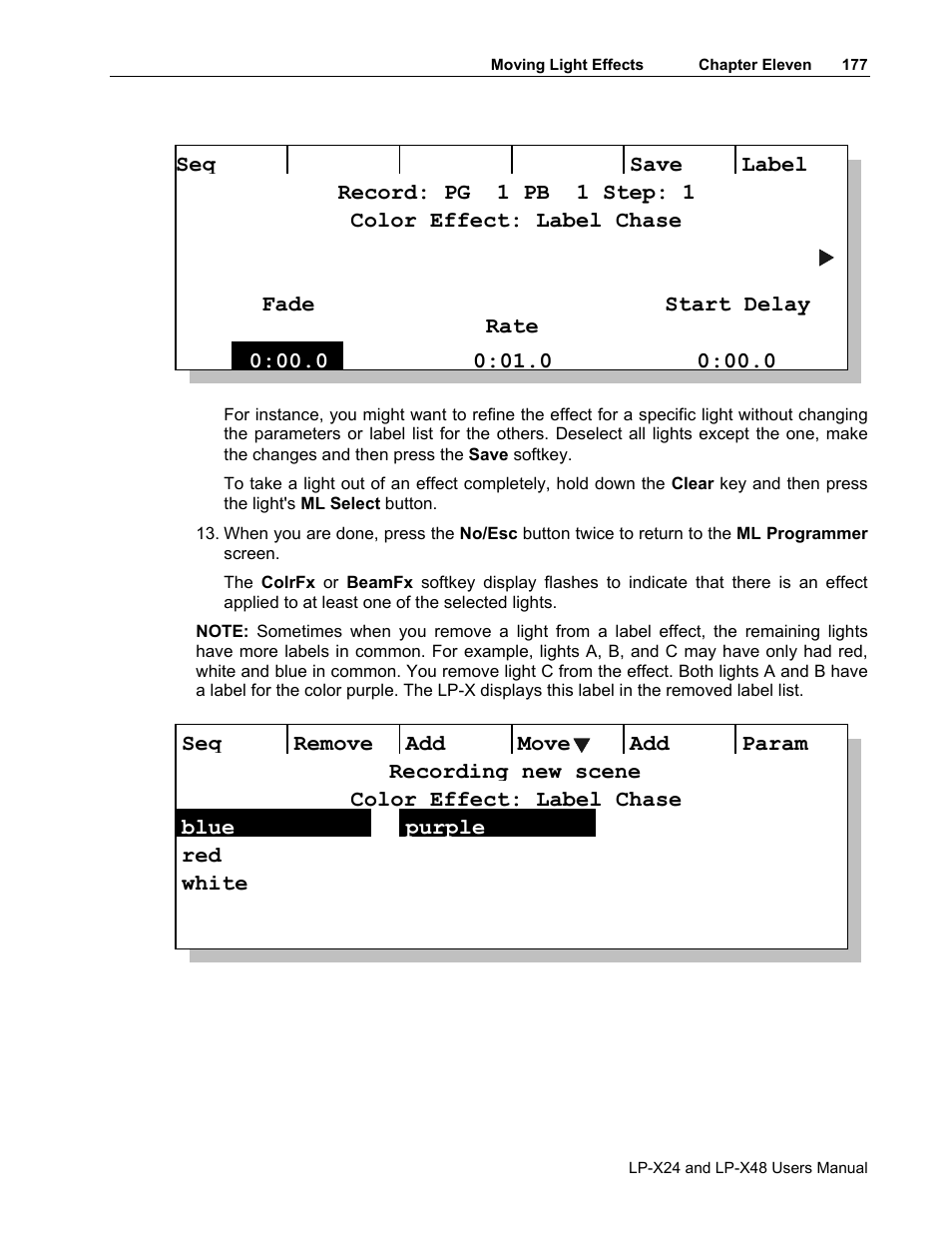 Leprecon LP-X24 Manual v3.2 User Manual | Page 181 / 228