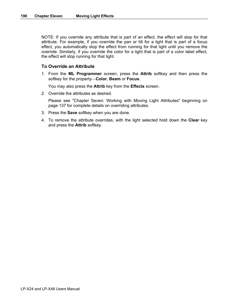 Leprecon LP-X24 Manual v3.2 User Manual | Page 194 / 228