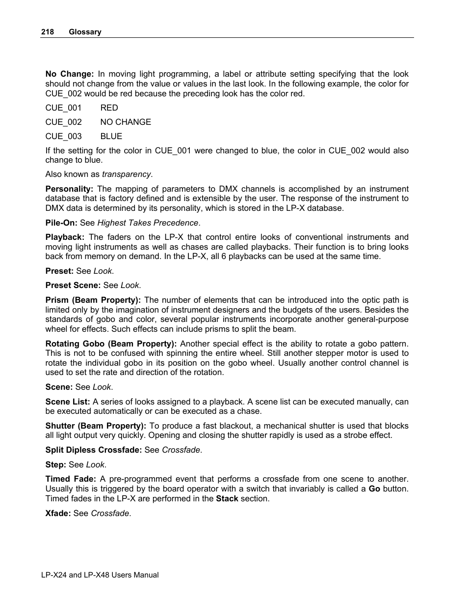 Leprecon LP-X24 Manual v3.2 User Manual | Page 222 / 228