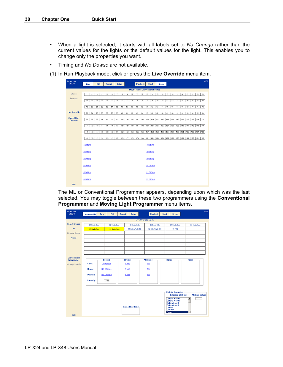 Leprecon LP-X24 Manual v3.2 User Manual | Page 42 / 228