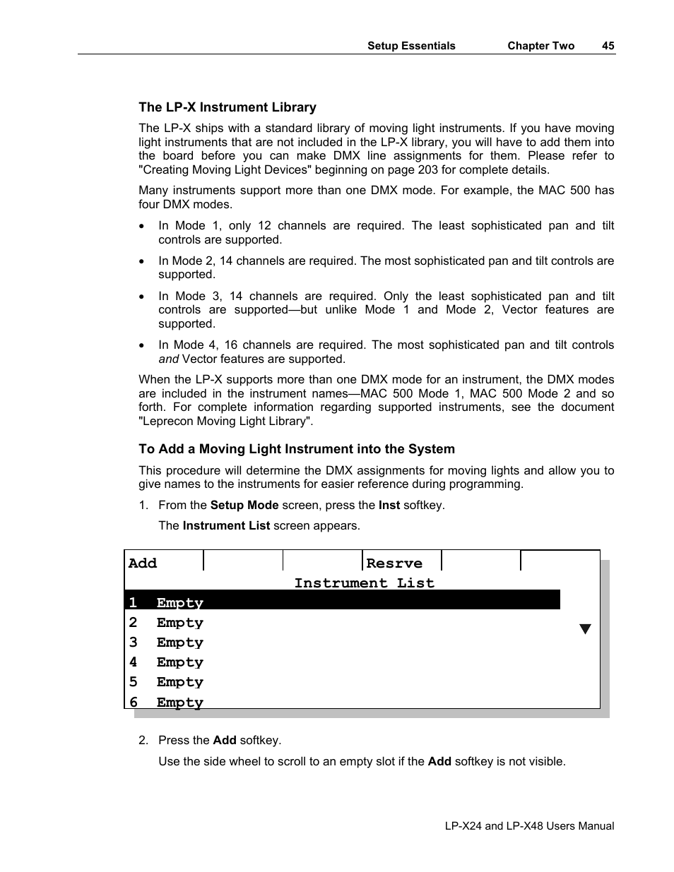 Leprecon LP-X24 Manual v3.2 User Manual | Page 49 / 228