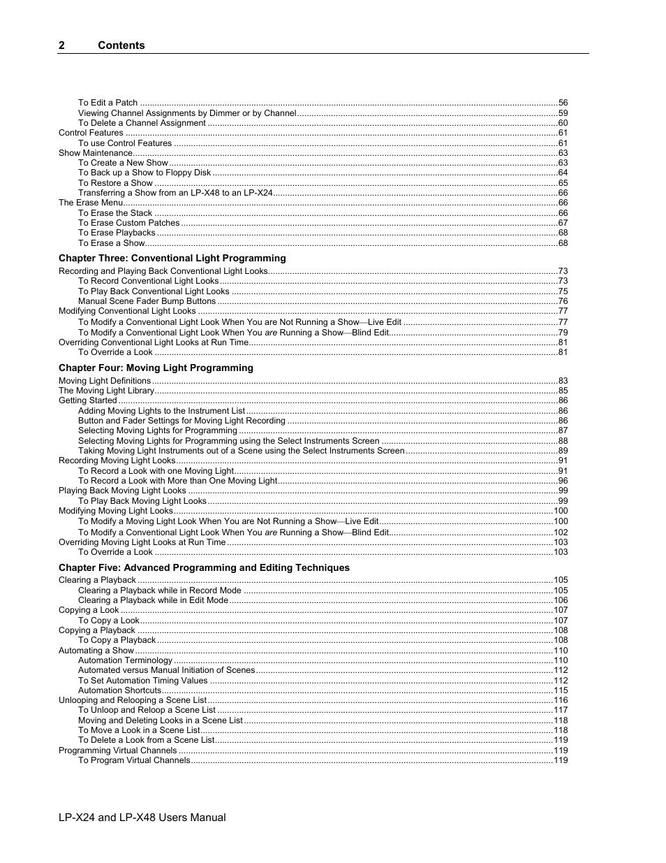 Leprecon LP-X24 Manual v3.2 User Manual | Page 6 / 228