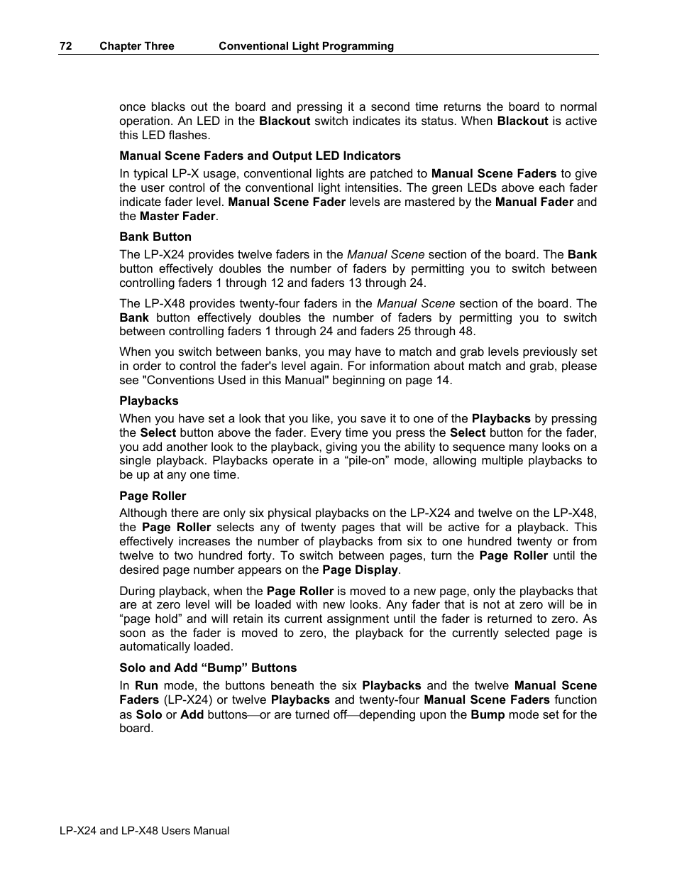 Leprecon LP-X24 Manual v3.2 User Manual | Page 76 / 228