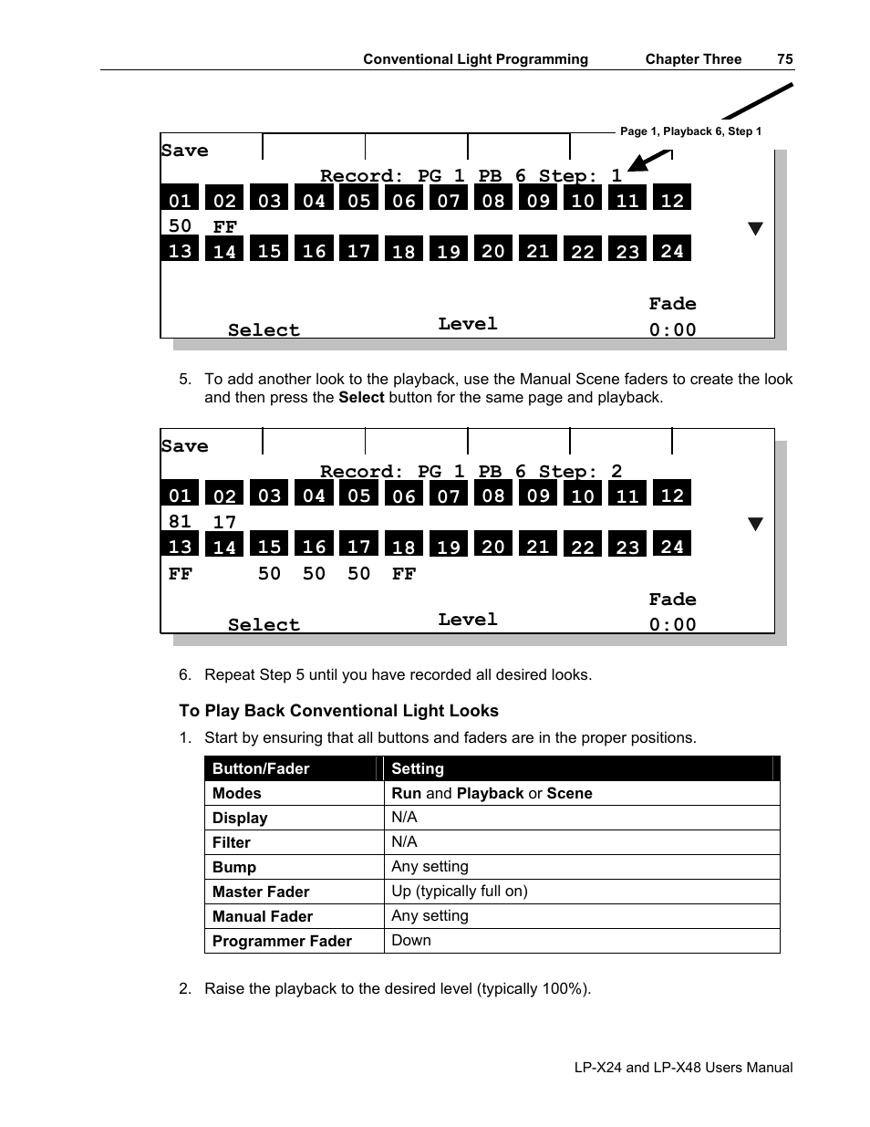Leprecon LP-X24 Manual v3.2 User Manual | Page 79 / 228