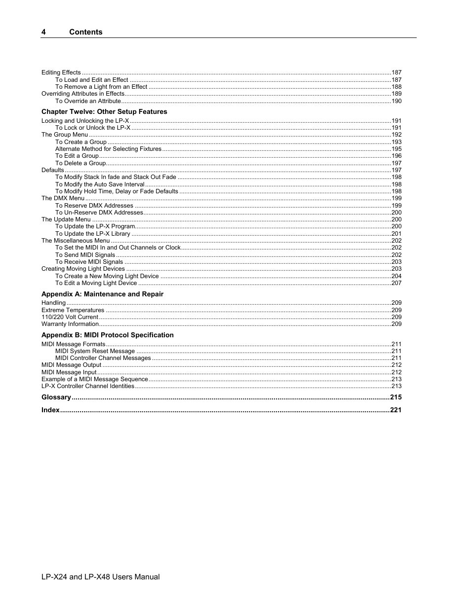 Leprecon LP-X24 Manual v3.2 User Manual | Page 8 / 228