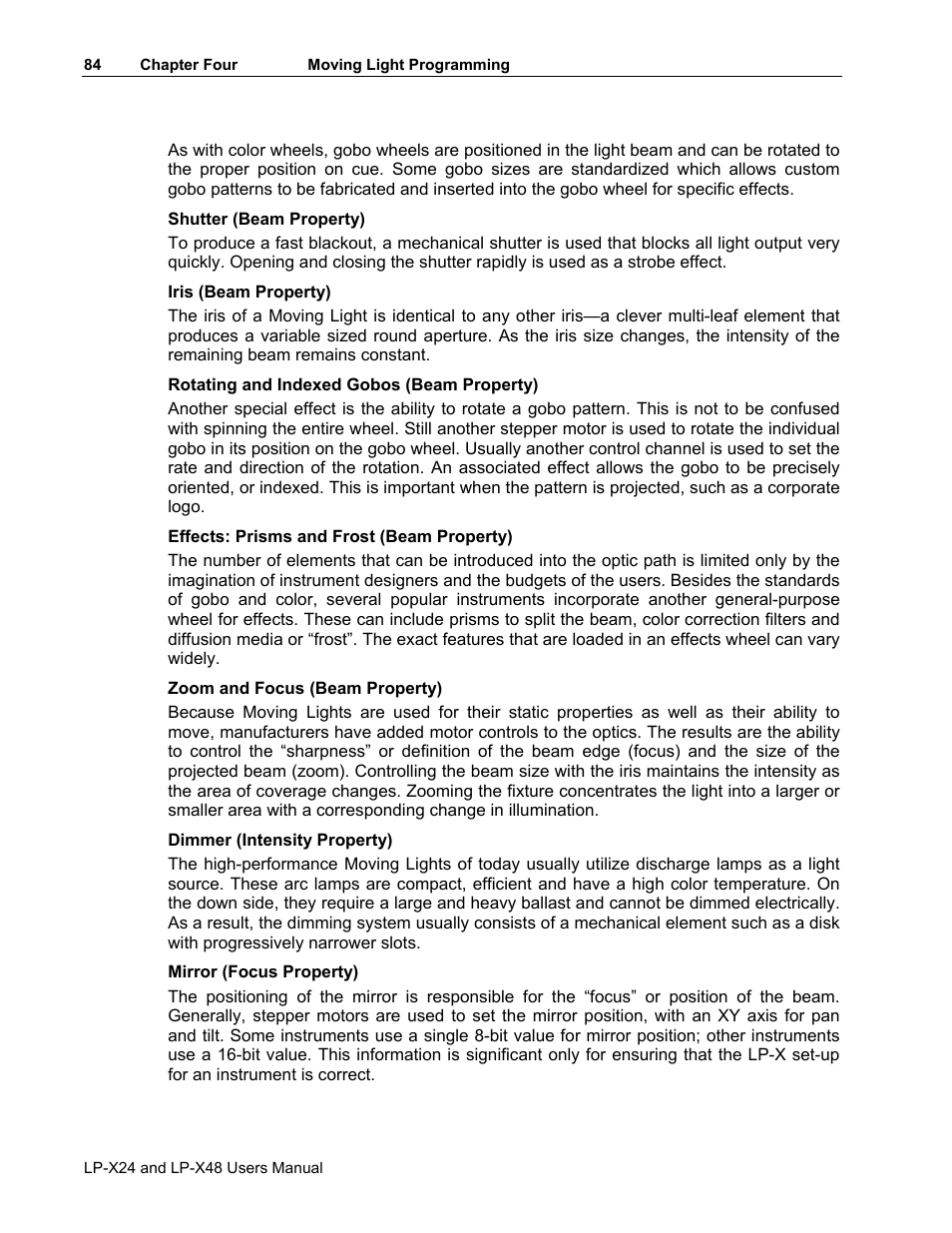 Leprecon LP-X24 Manual v3.2 User Manual | Page 88 / 228