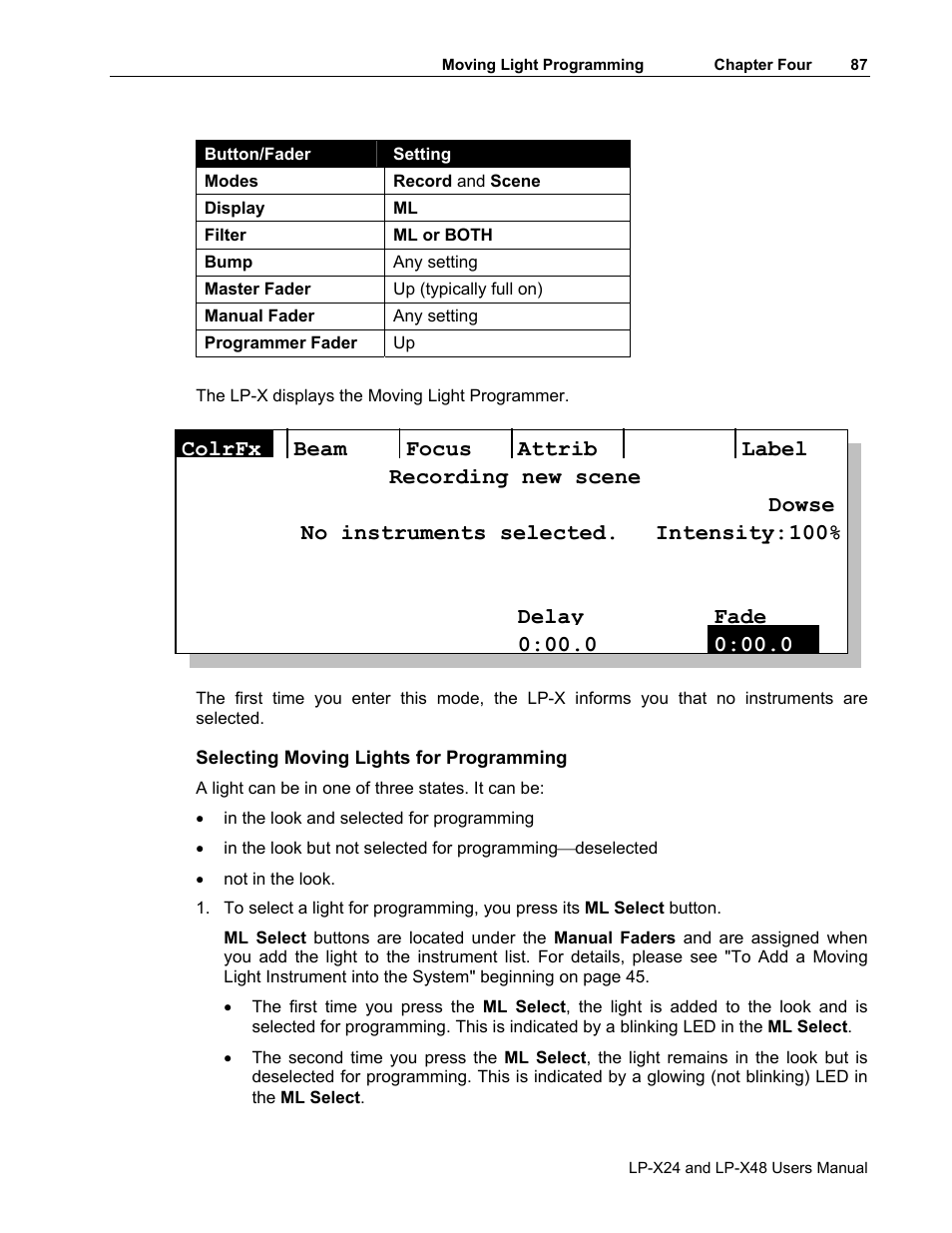 Leprecon LP-X24 Manual v3.2 User Manual | Page 91 / 228