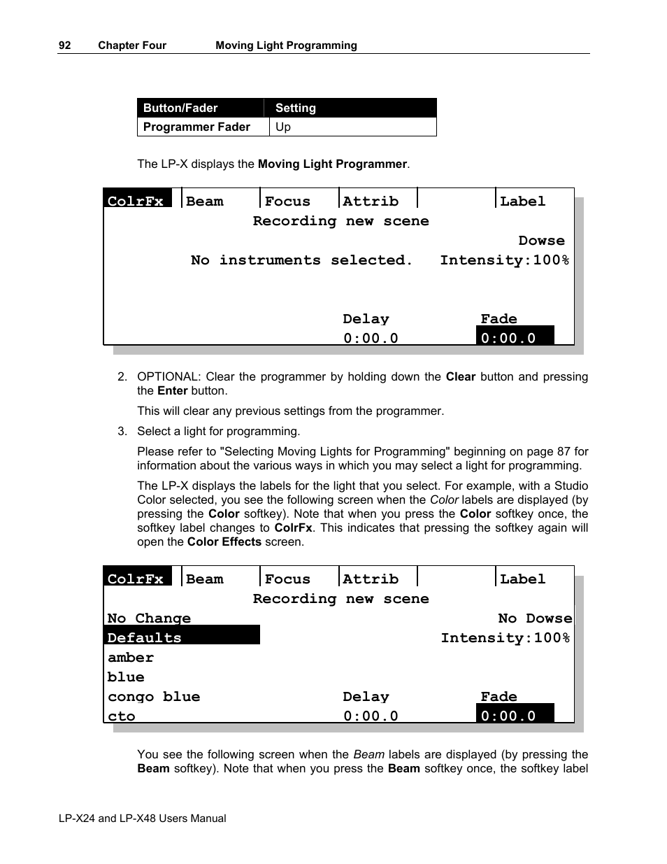 Leprecon LP-X24 Manual v3.2 User Manual | Page 96 / 228