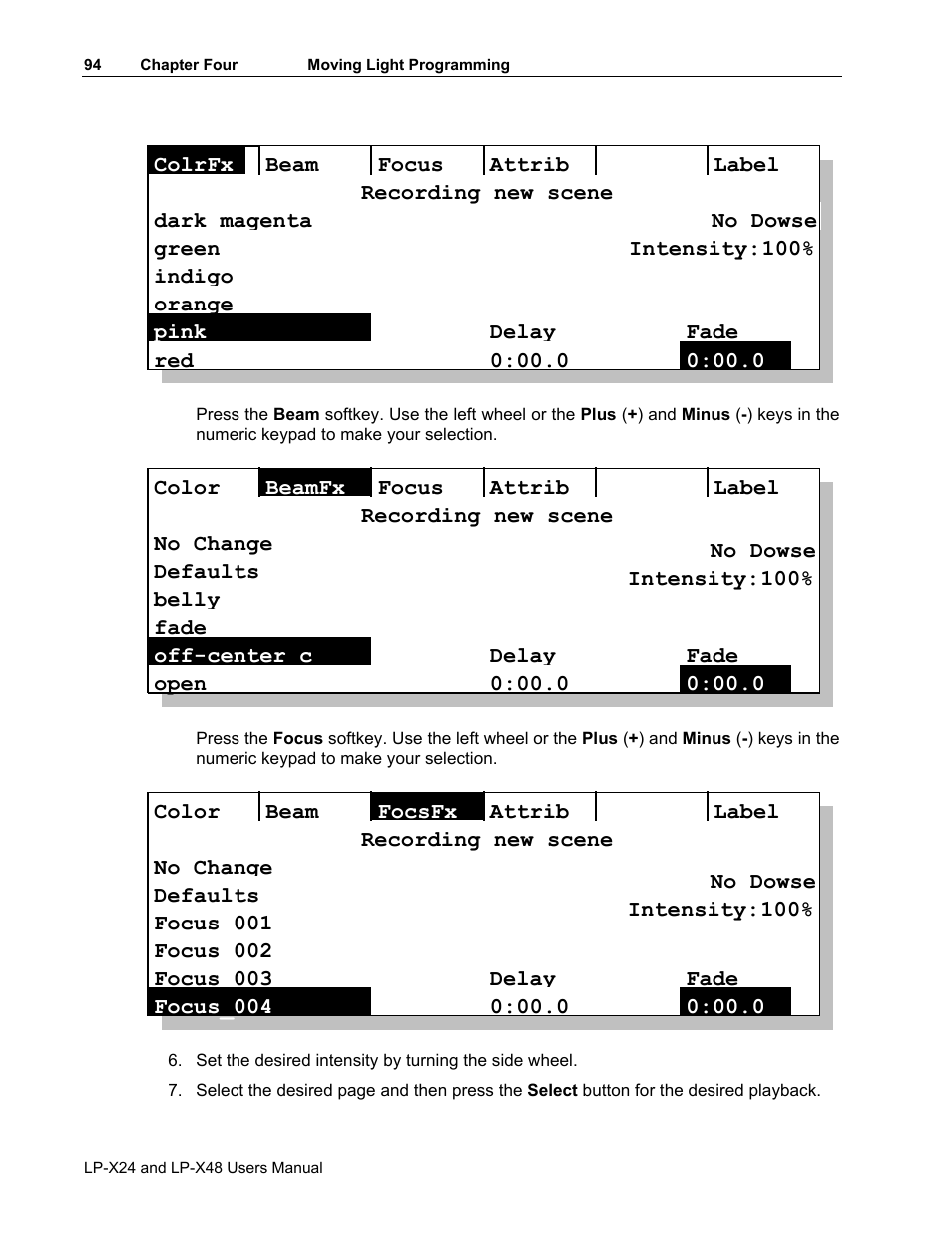 Leprecon LP-X24 Manual v3.2 User Manual | Page 98 / 228