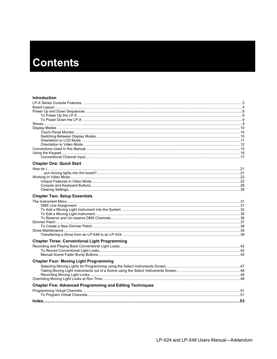 Leprecon LP-X24 Manual v3.2 Addendum User Manual | Page 2 / 55