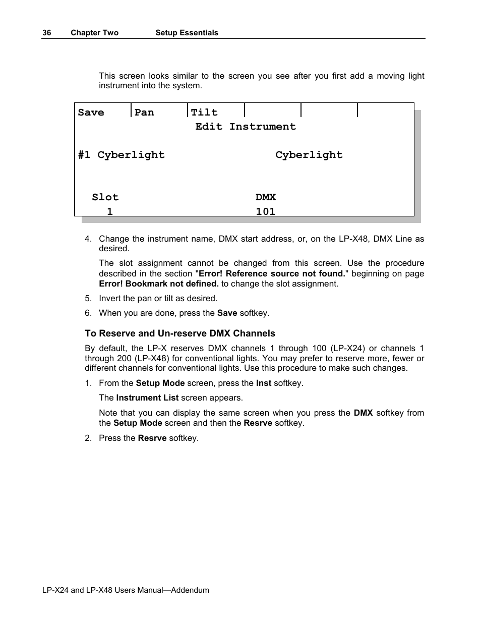 Leprecon LP-X24 Manual v3.2 Addendum User Manual | Page 37 / 55