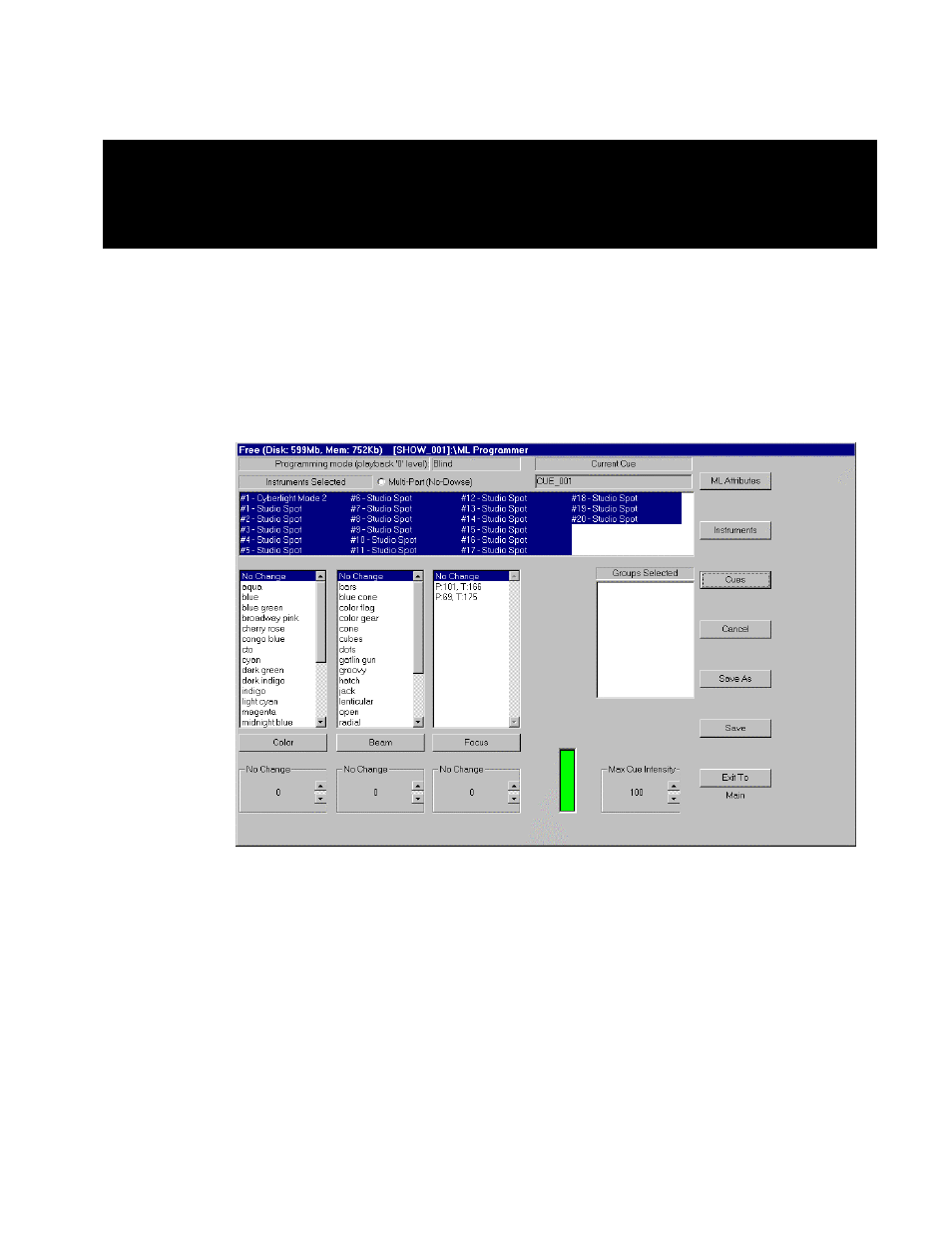 Chapter seven: moving light controller—overview, Moving light definitions | Leprecon LP-3000 Series User Manual | Page 85 / 186