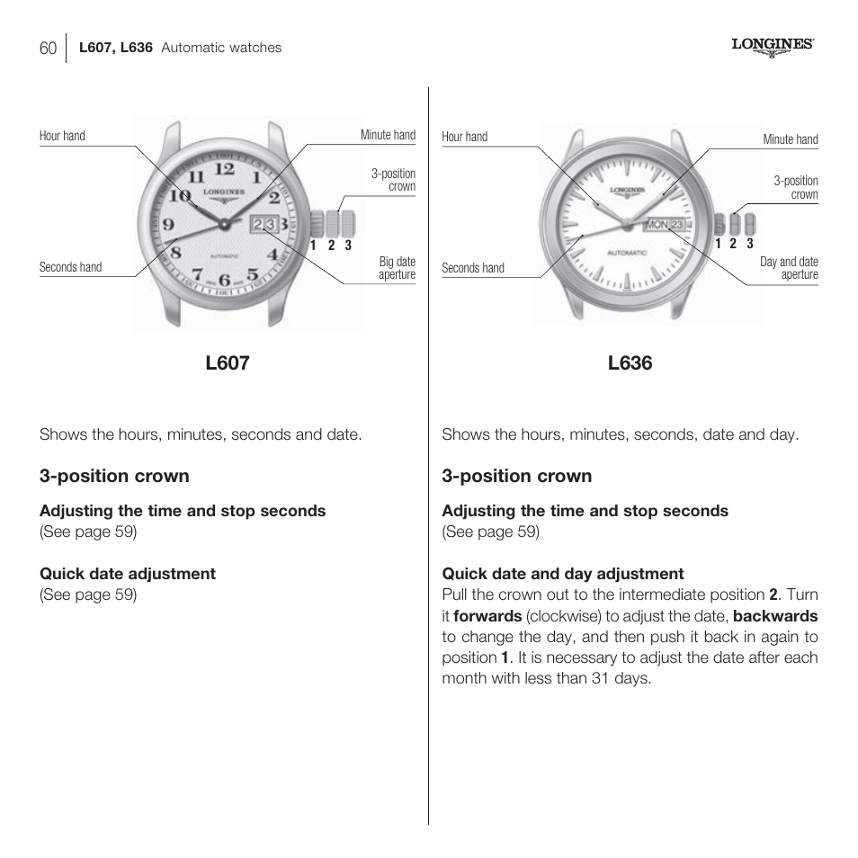 Longines DolceVita User Manual | Page 20 / 42