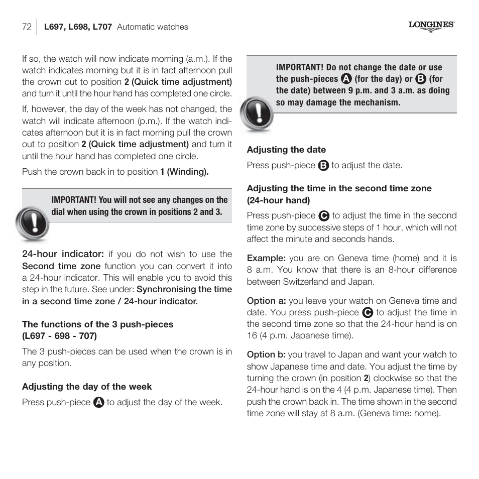 Longines DolceVita User Manual | Page 32 / 42