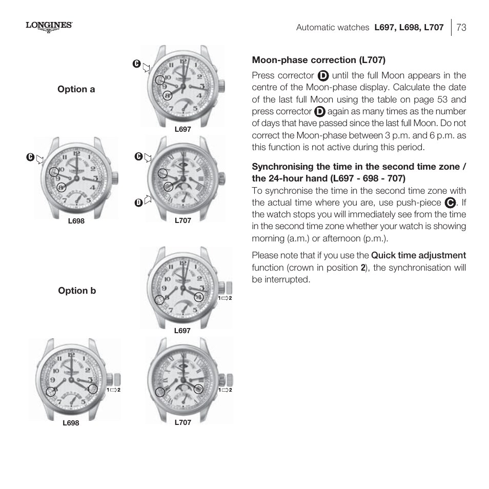 Longines DolceVita User Manual | Page 33 / 42