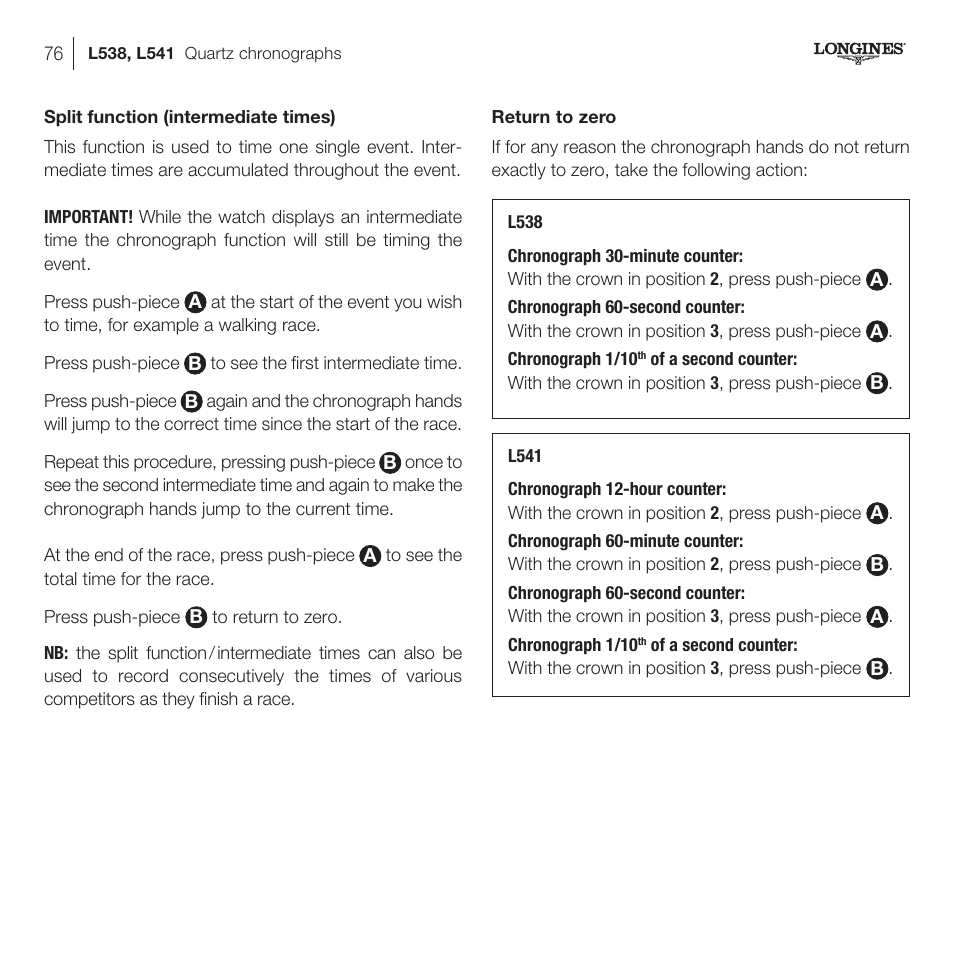 Longines DolceVita User Manual | Page 36 / 42