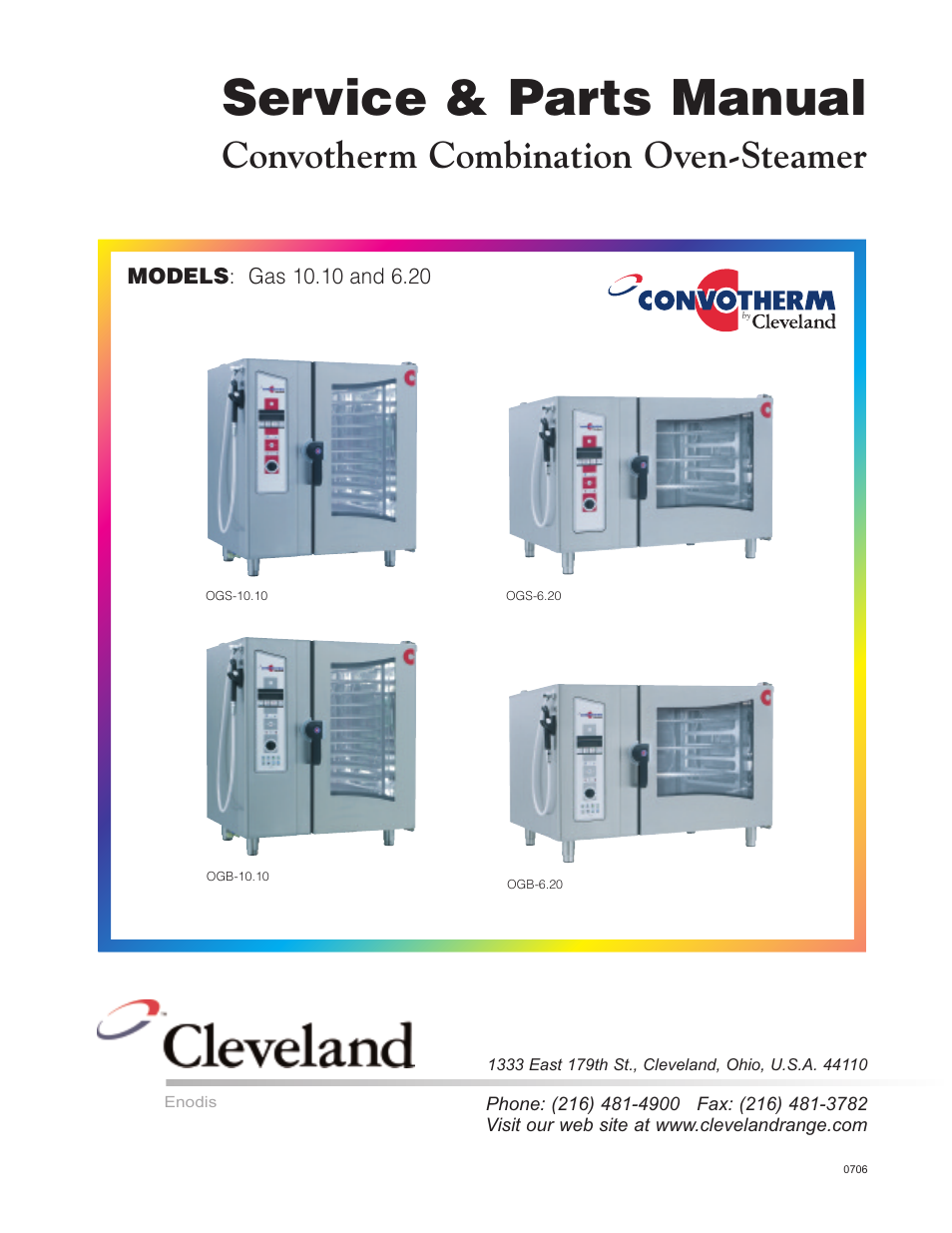 Cleveland Range OGS-10.10 User Manual | 101 pages
