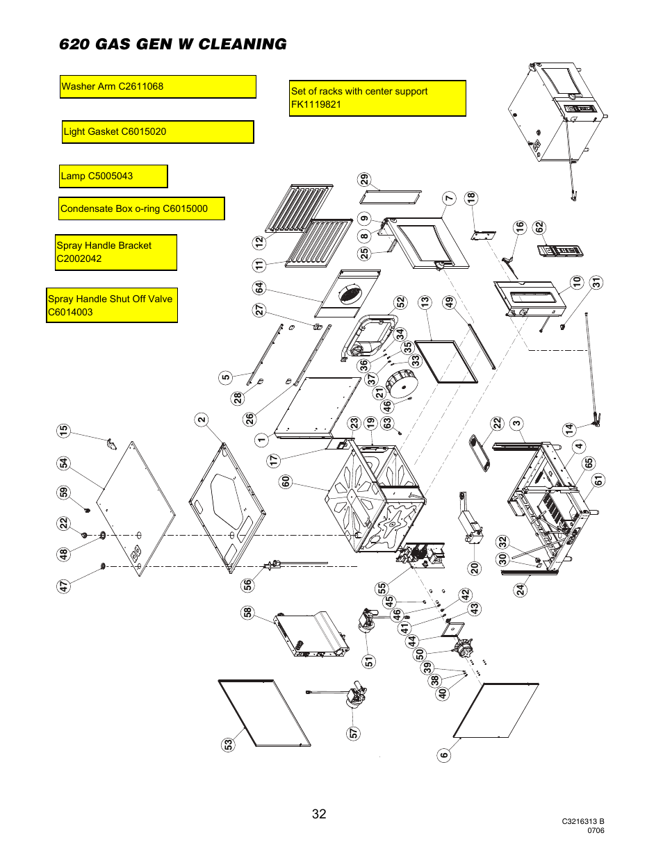 20 gas generator with cleaning, 620 gas gen w cleaning | Cleveland Range OGS-10.10 User Manual | Page 35 / 101