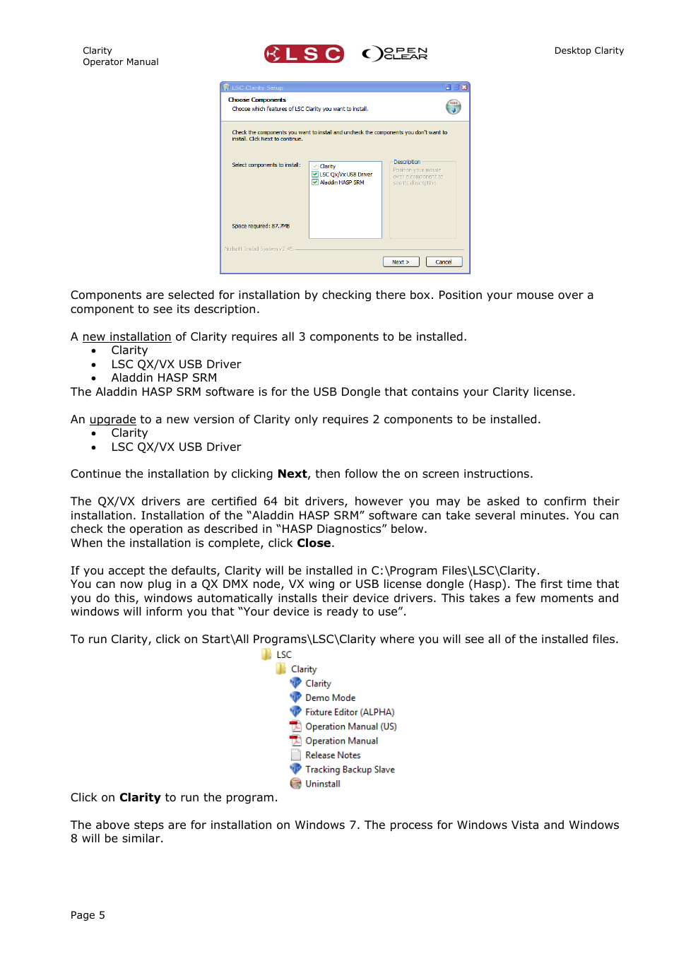 LSC Lighting CLARITY LX Series v.1 User Manual | Page 15 / 276